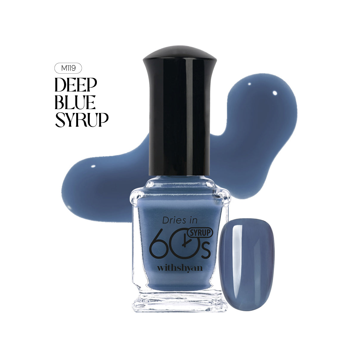 WithShyan Korea Nail Polishes Dries in 60s - Green & Blue Collection