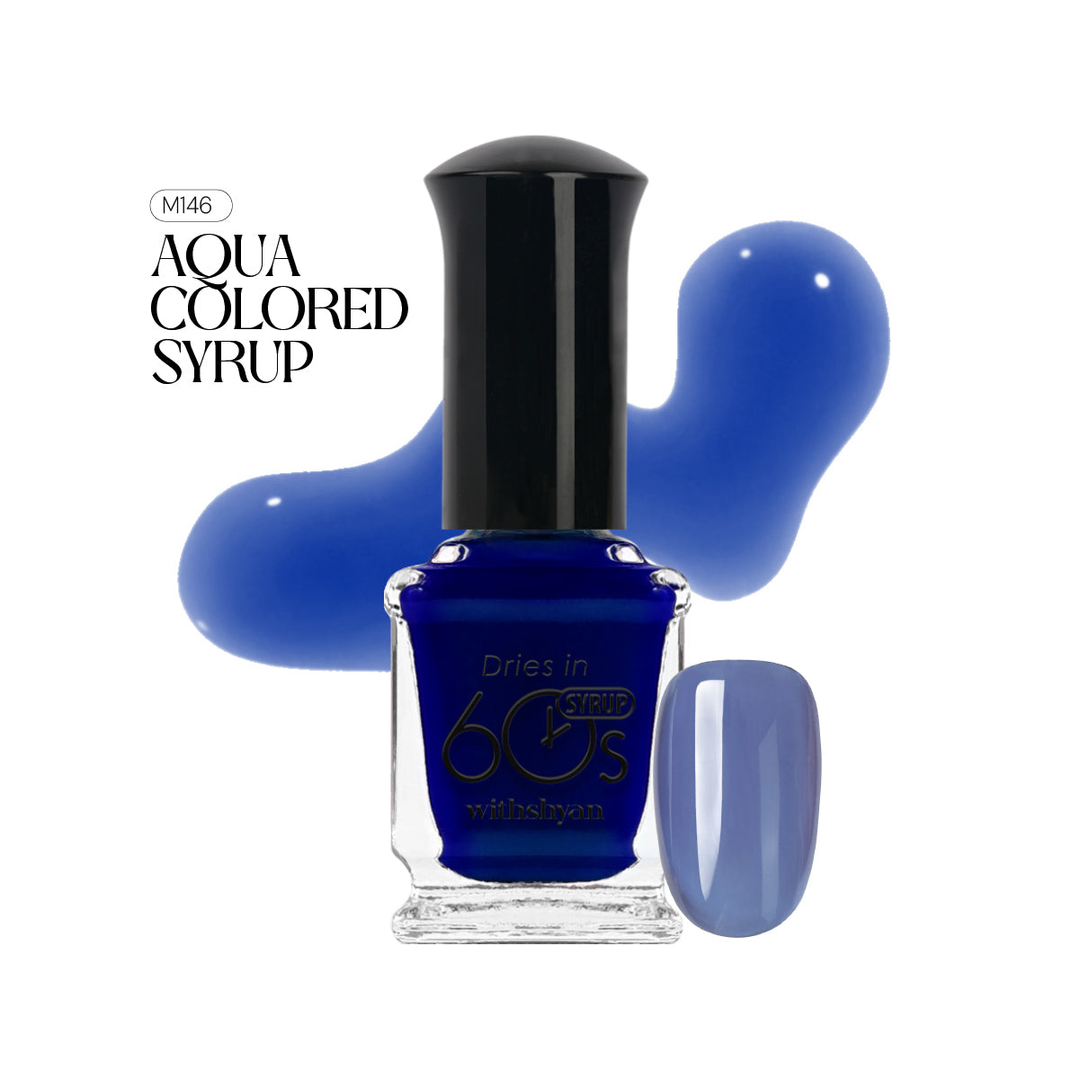 WithShyan Korea Nail Polishes Dries in 60s - Green & Blue Collection