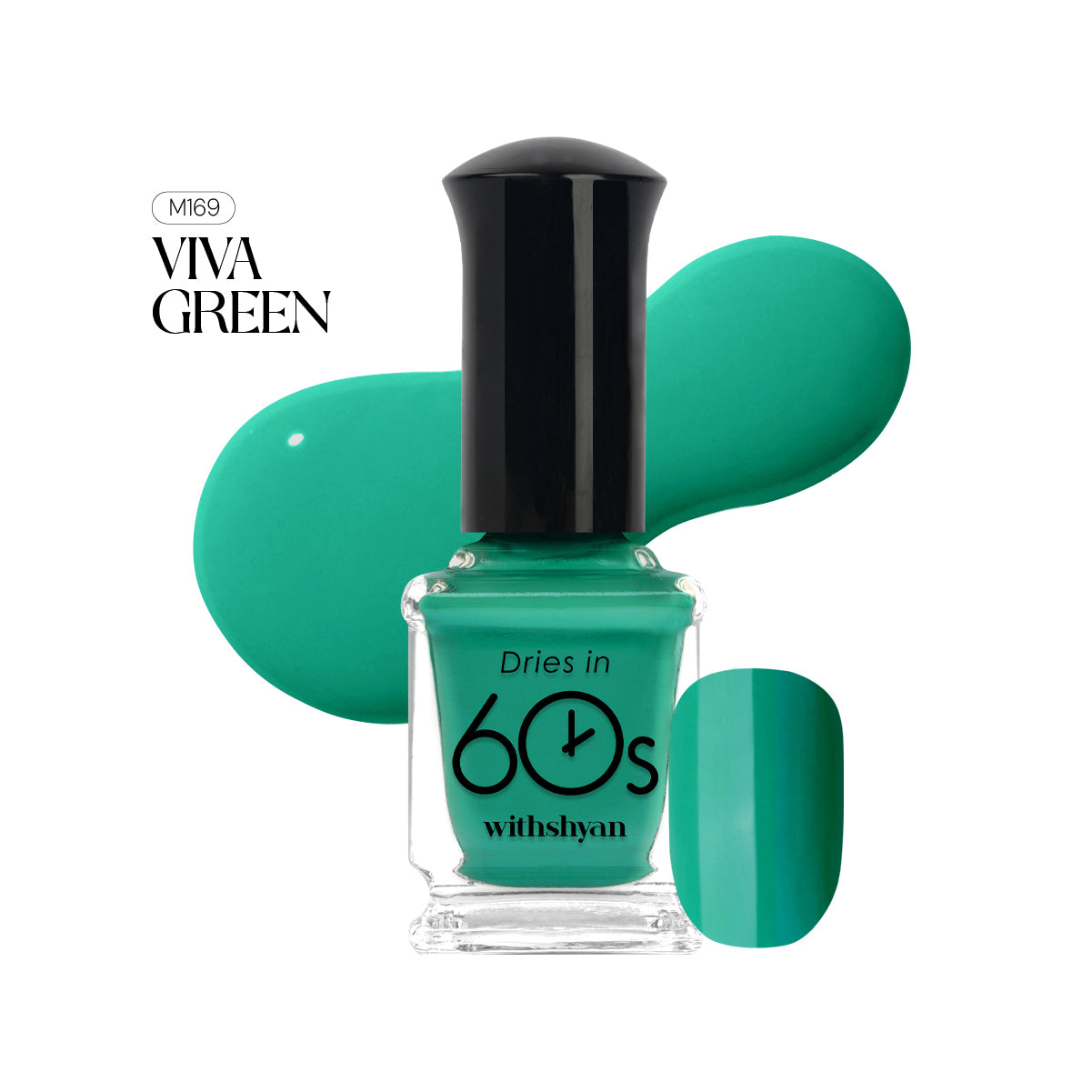 WithShyan Korea Nail Polishes Dries in 60s - Green & Blue Collection