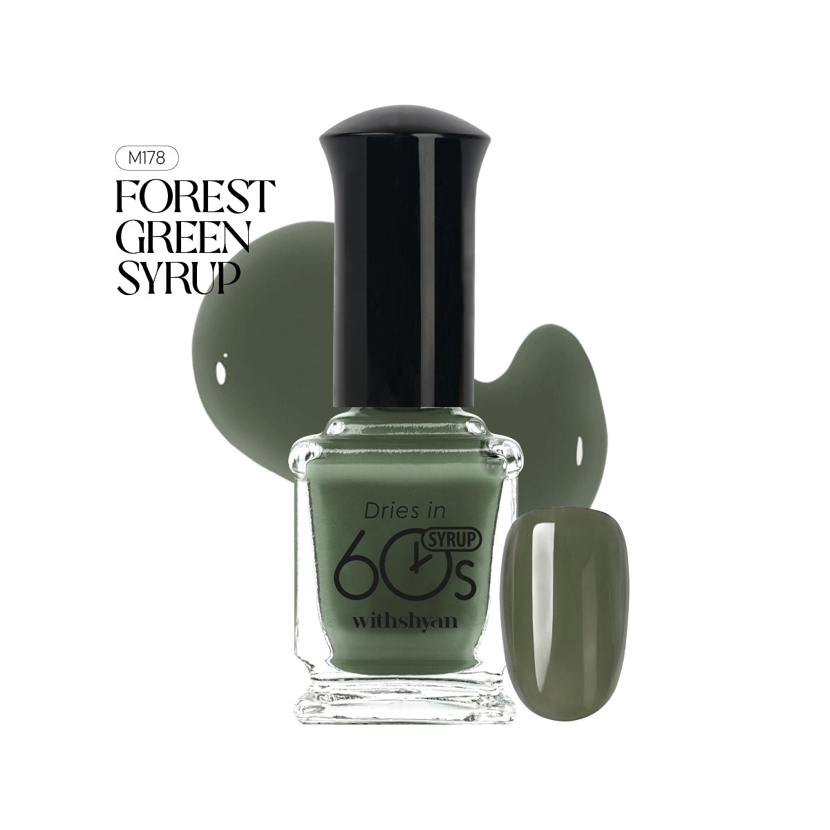 WithShyan Korea Nail Polishes Dries in 60s - Green & Blue Collection