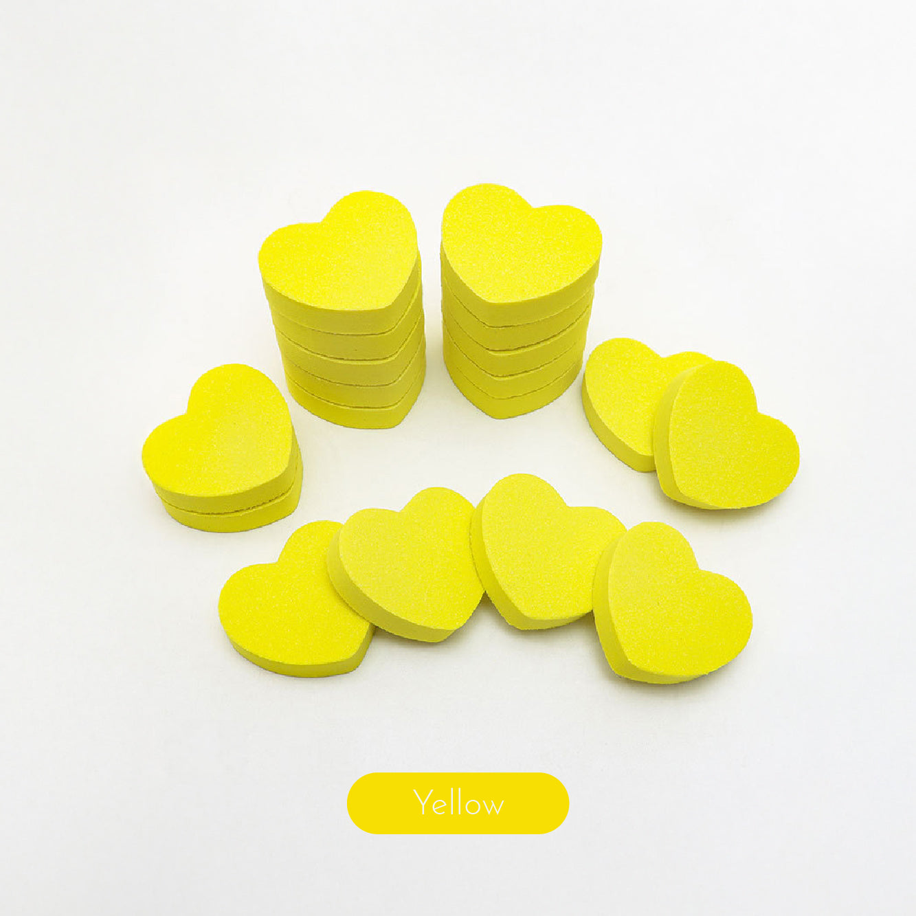 Mini Hearts Sanding Buffers /10pcs