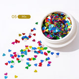 Heart Sequins Nail Decorations