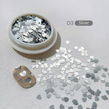 Heart Sequins Nail Decorations