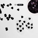 Heart Sequins Nail Decorations