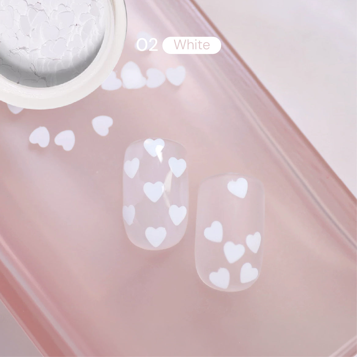Heart Sequins Nail Decorations