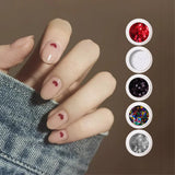 Heart Sequins Nail Decorations