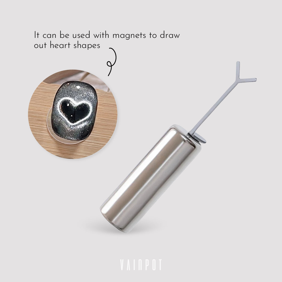 Heart Shape Cateye Magnet Tool