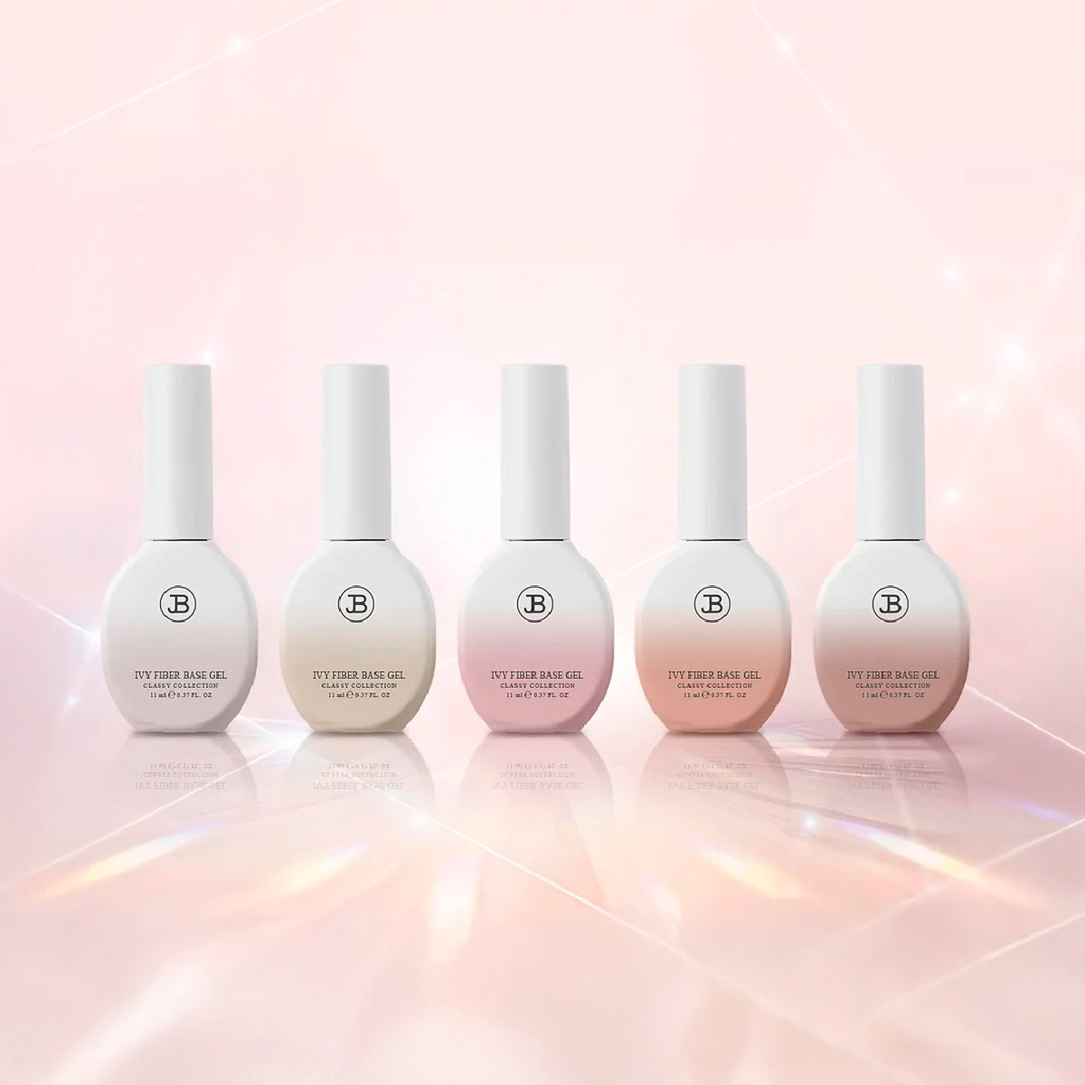 IVY Fibre Base Gel Full Set / 5 Colours