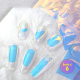 Iridescent Cellophane Nail Art Stickers