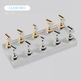 Iridiscent Icy Acrylic Press On Nails Display Stand