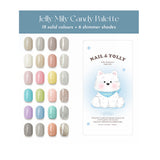 Nail & Yolly Jelly Milk Candy & Syrup Gel Palette  / 24 Colours