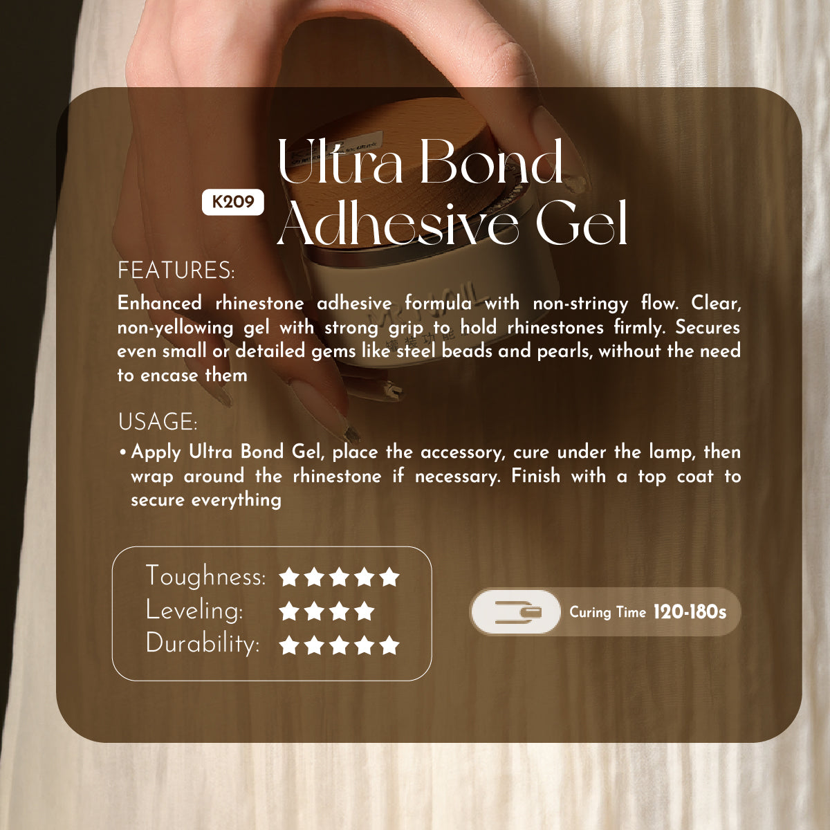 Mr Nail Ultra Bond Adhesive Gel K209 / 30g