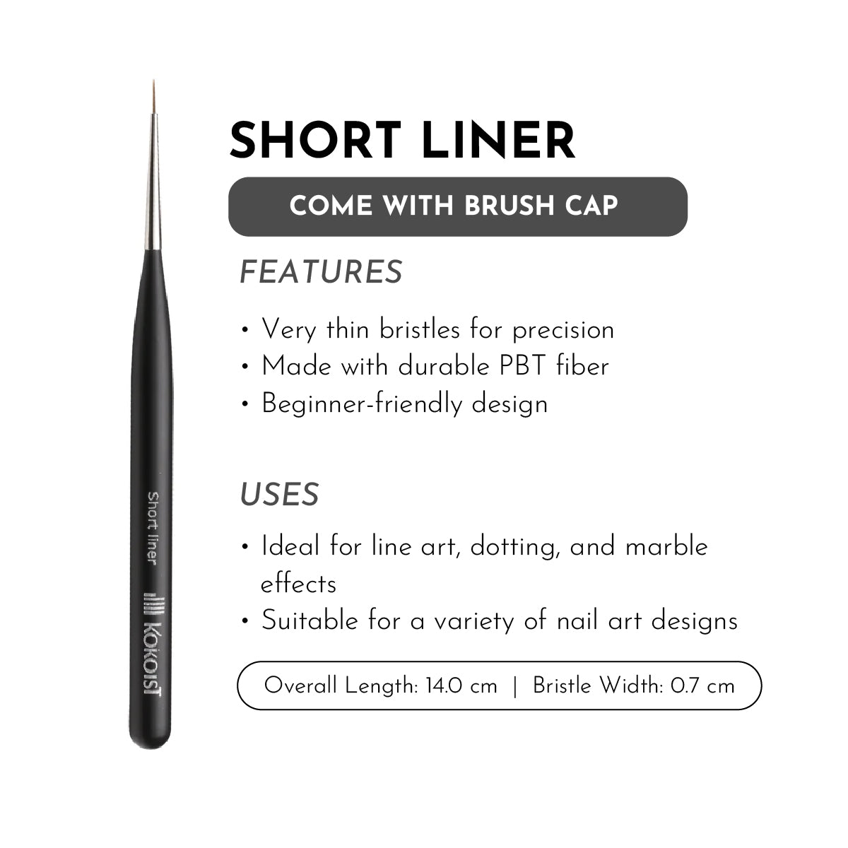 KOKOIST Short Liner Brush