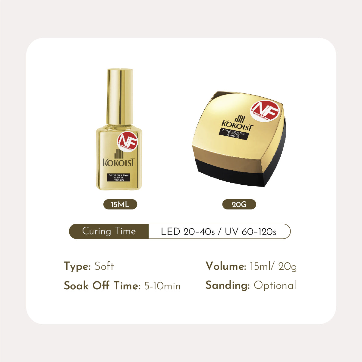 KOKOIST Mega Stick Base Soft Gel Premium