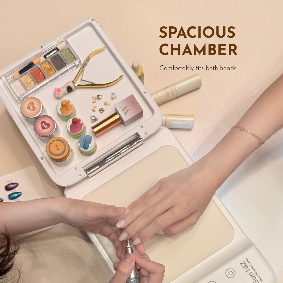 Large UV/ LED Nail Lamp for Press On Nails