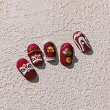 CNY Lion Dance 5D Nail Art Stickers