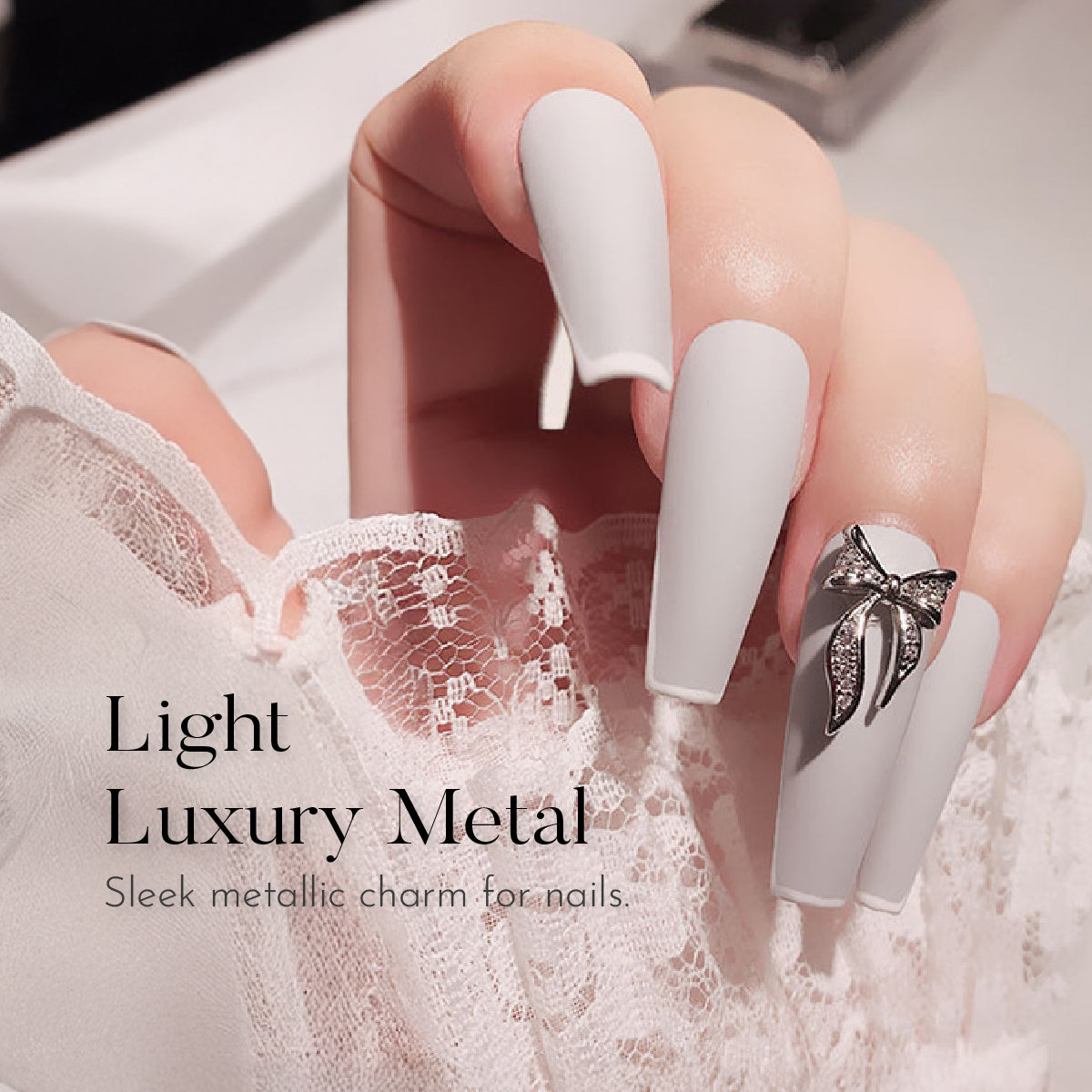 Luxe Ribbon Nail Charms / Pack of 5