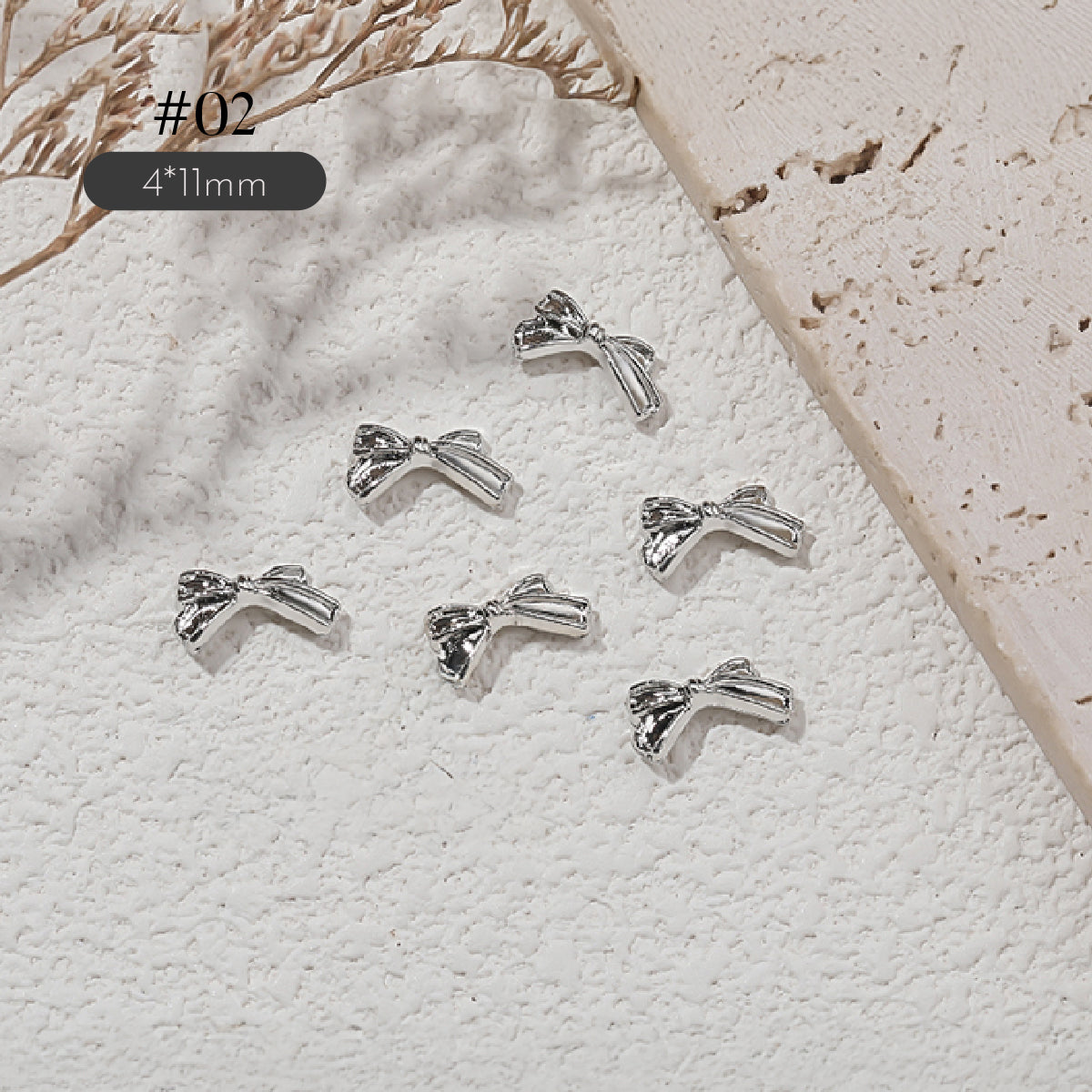 Luxe Ribbon Nail Charms / Pack of 5