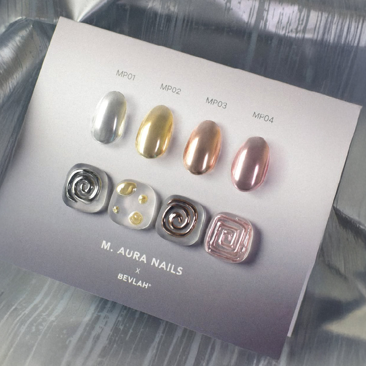 Bevlah × M.AURA Signature Chrome Nail Art Kit