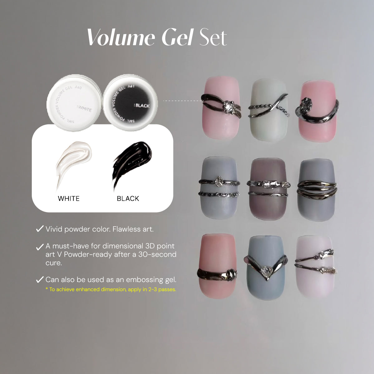 Bevlah × M.AURA Signature Chrome Nail Art Kit