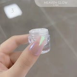 Nail Deco Moonlight Chrome Powder Listing in Heaven Glow colour PWD03