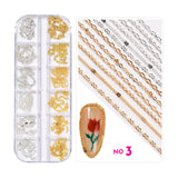 Nail Art Chains Mix Set / 12 Designs