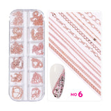 Nail Art Chains Mix Set / 12 Designs