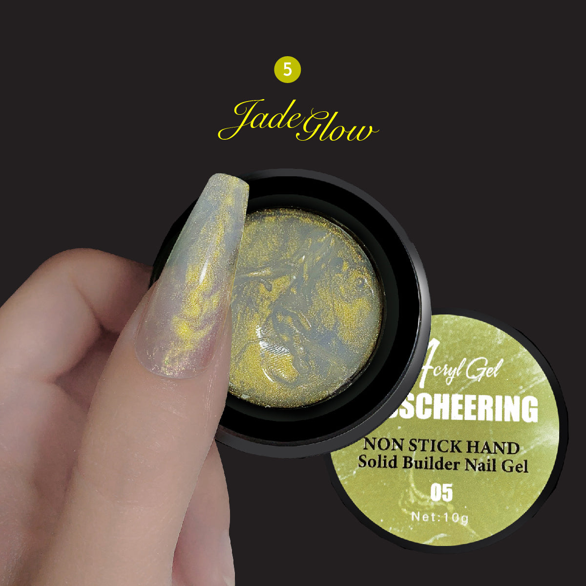 MS Iridescent Clay Gel Listing in Jade Glow colour SBMG05