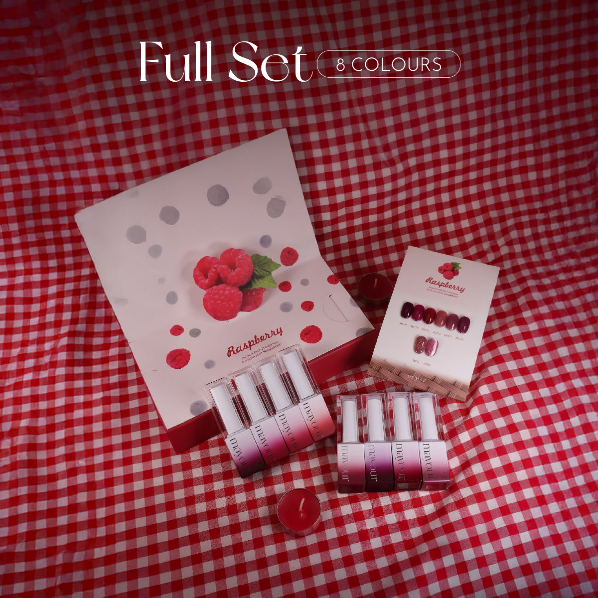 MAYOUR 8 Colours Raspberry