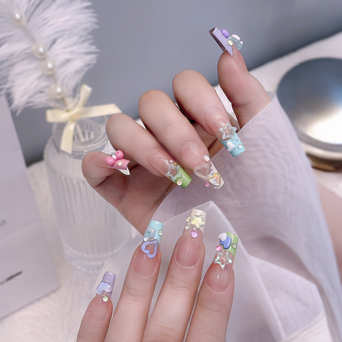 Macaron Resin Hollow Charms / Pack of 50