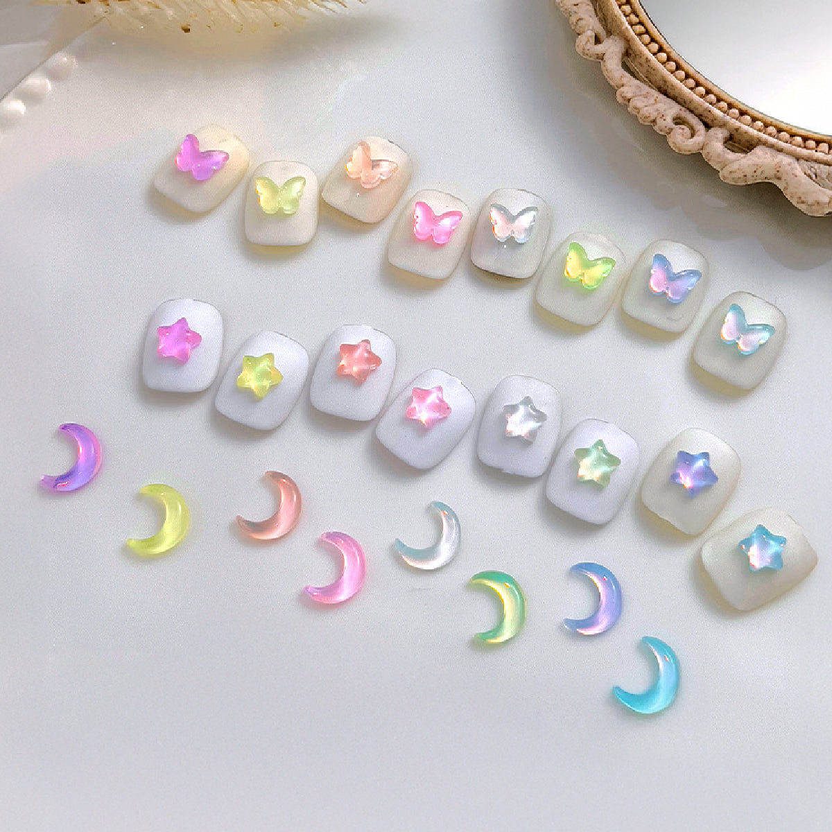 Macaron Resin Shapes Mix Charms / Pack of 20