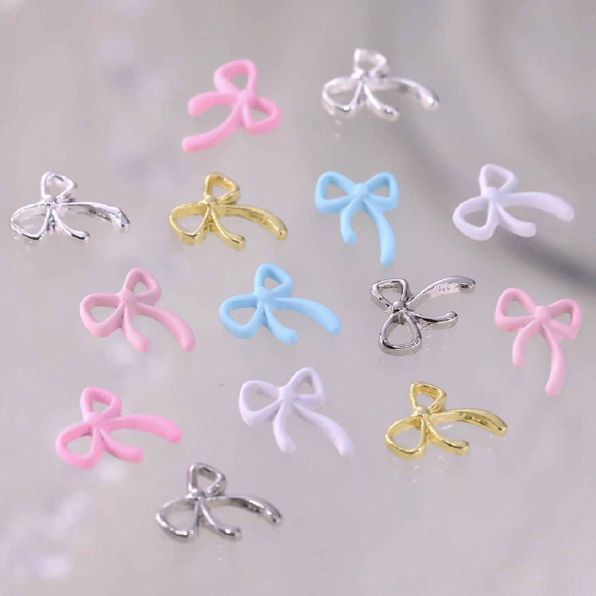 Macaron Ribbons Charms / Pack of 10