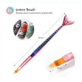 Mermaid Tail 01 Ombre Art Brushes