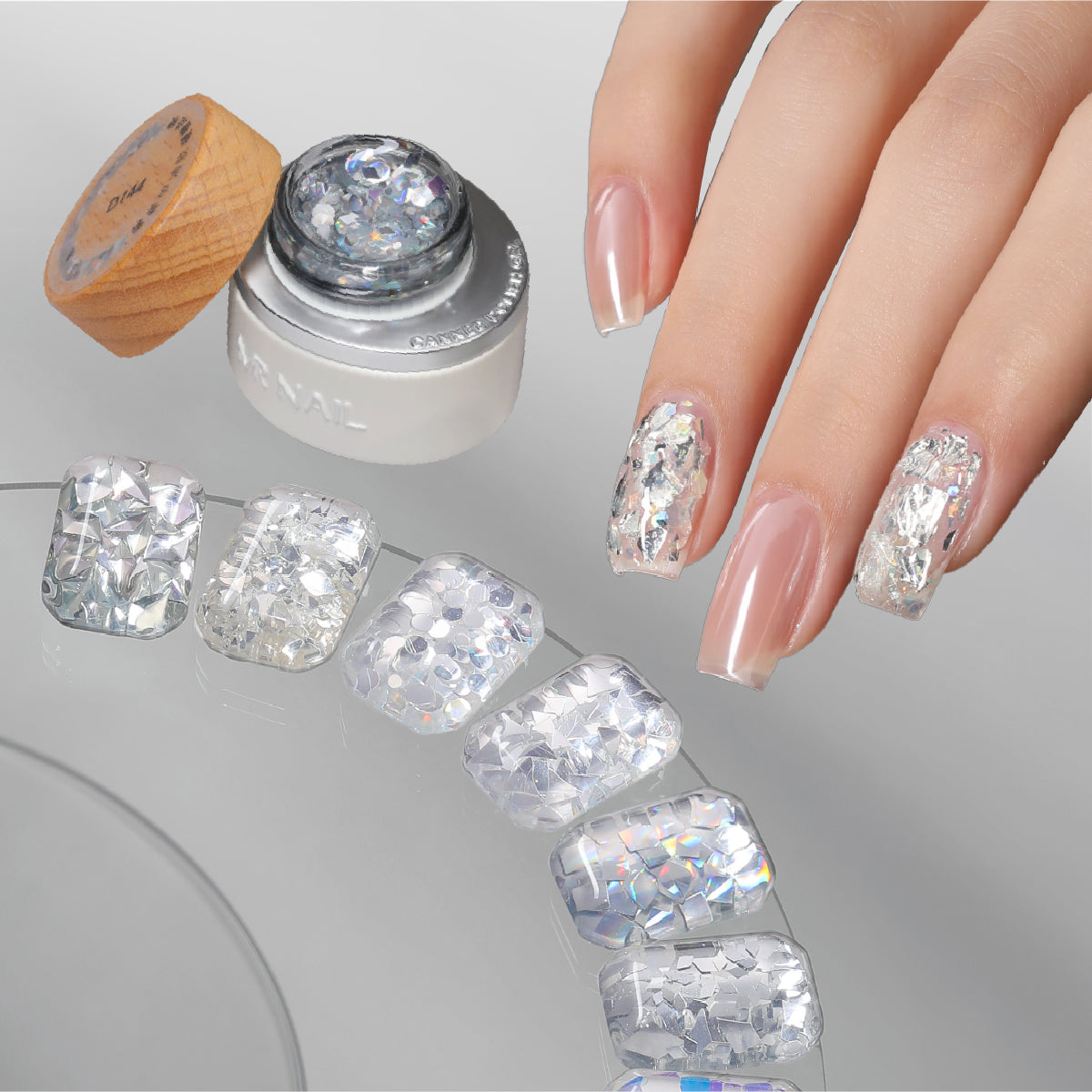 Mr Nail Metaverse Large Sequins Gel (Full Set)