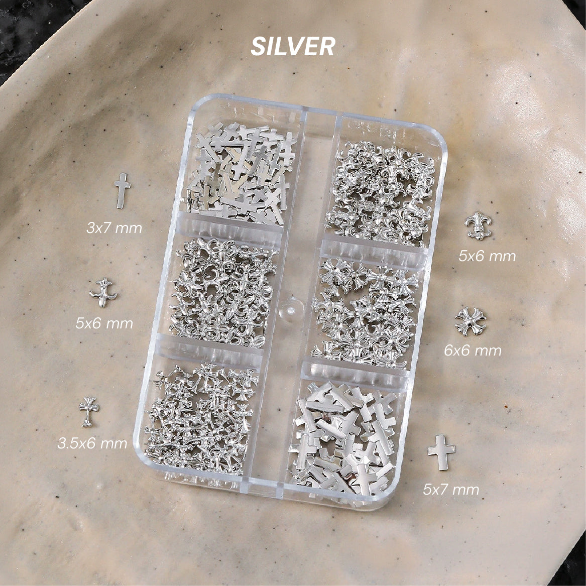 Mini Chrome Hearts Mix Charms