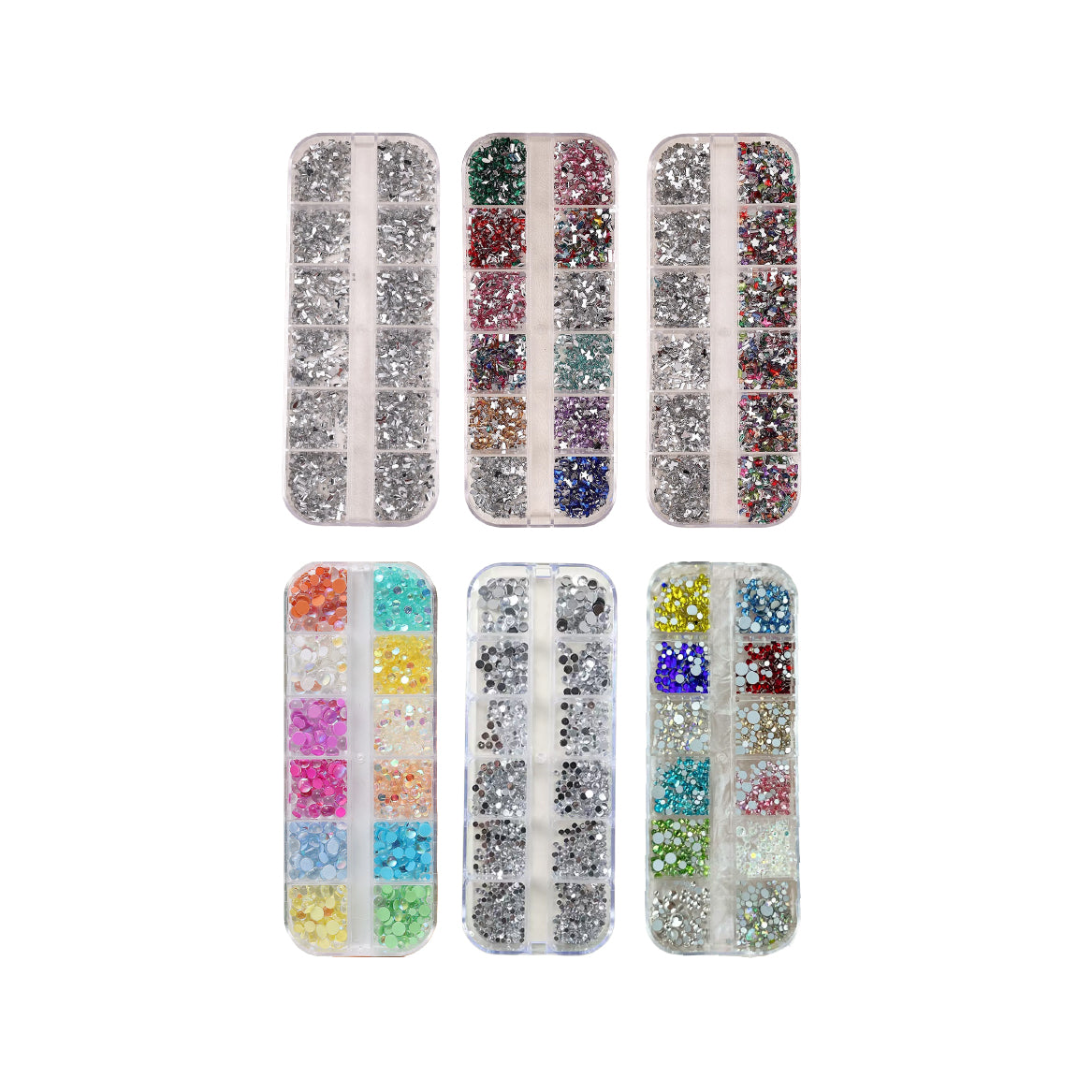 Mix Shapes Flat Back Resin Nail Decos