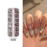 Mix Shapes Flat Back Resin Nail Decos