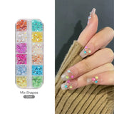 Mix Shapes Flat Back Resin Nail Decos