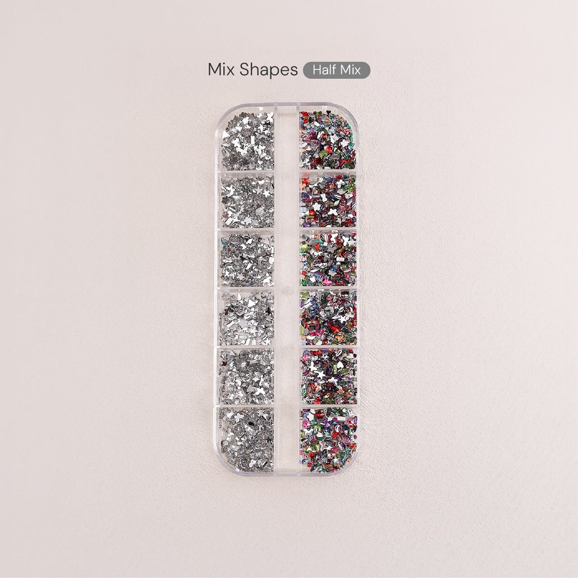 Mix Shapes Flat Back Resin Nail Decos