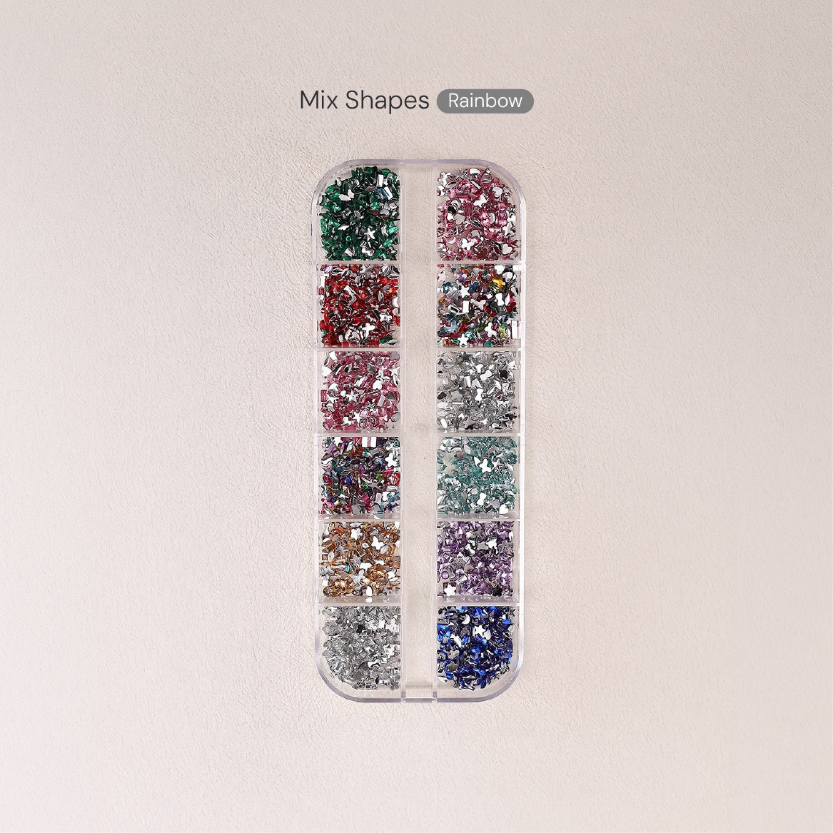 Mix Shapes Flat Back Resin Nail Decos