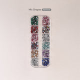 Mix Shapes Flat Back Resin Nail Decos