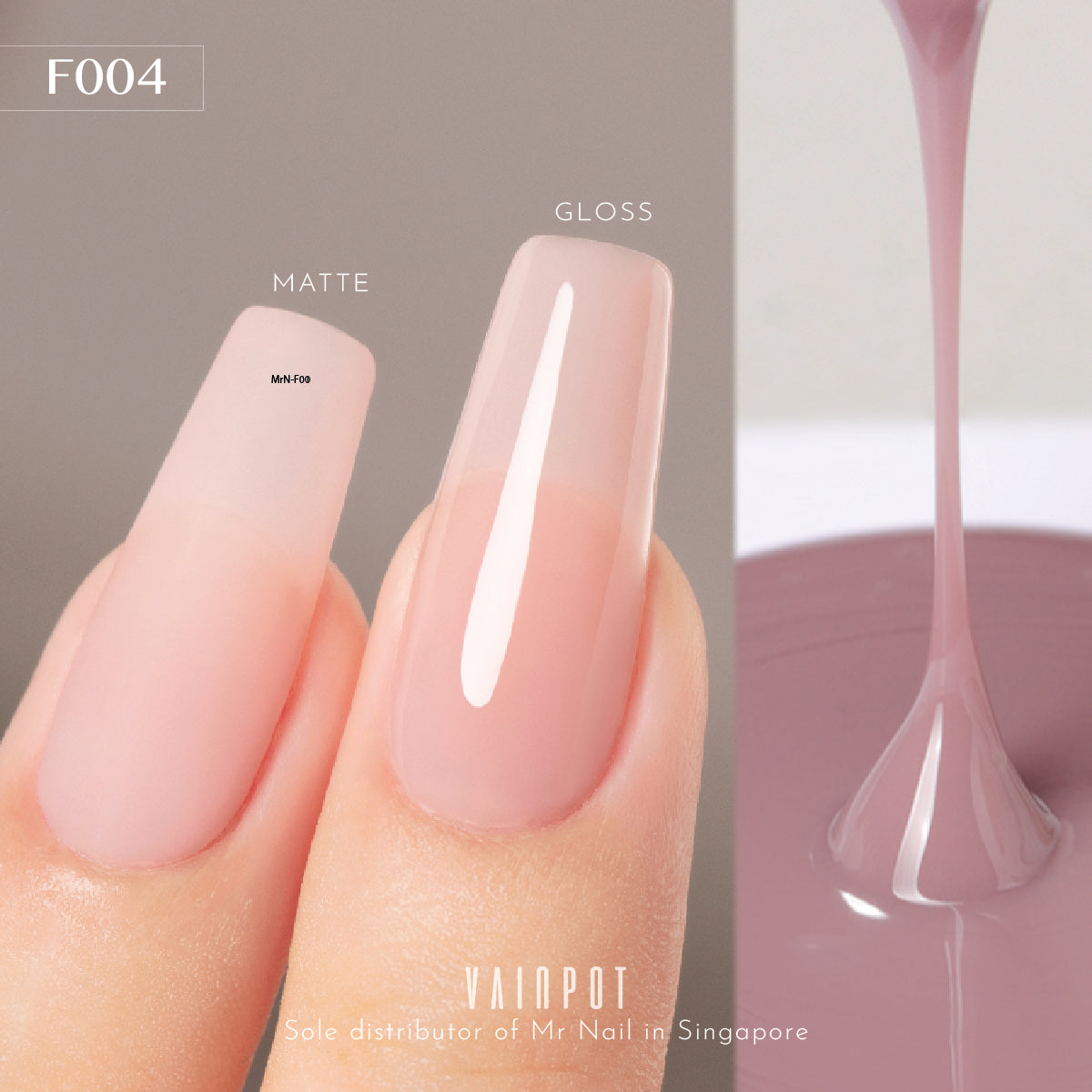 Mr Nail Flower & Dew Collection (Jelly Pink)