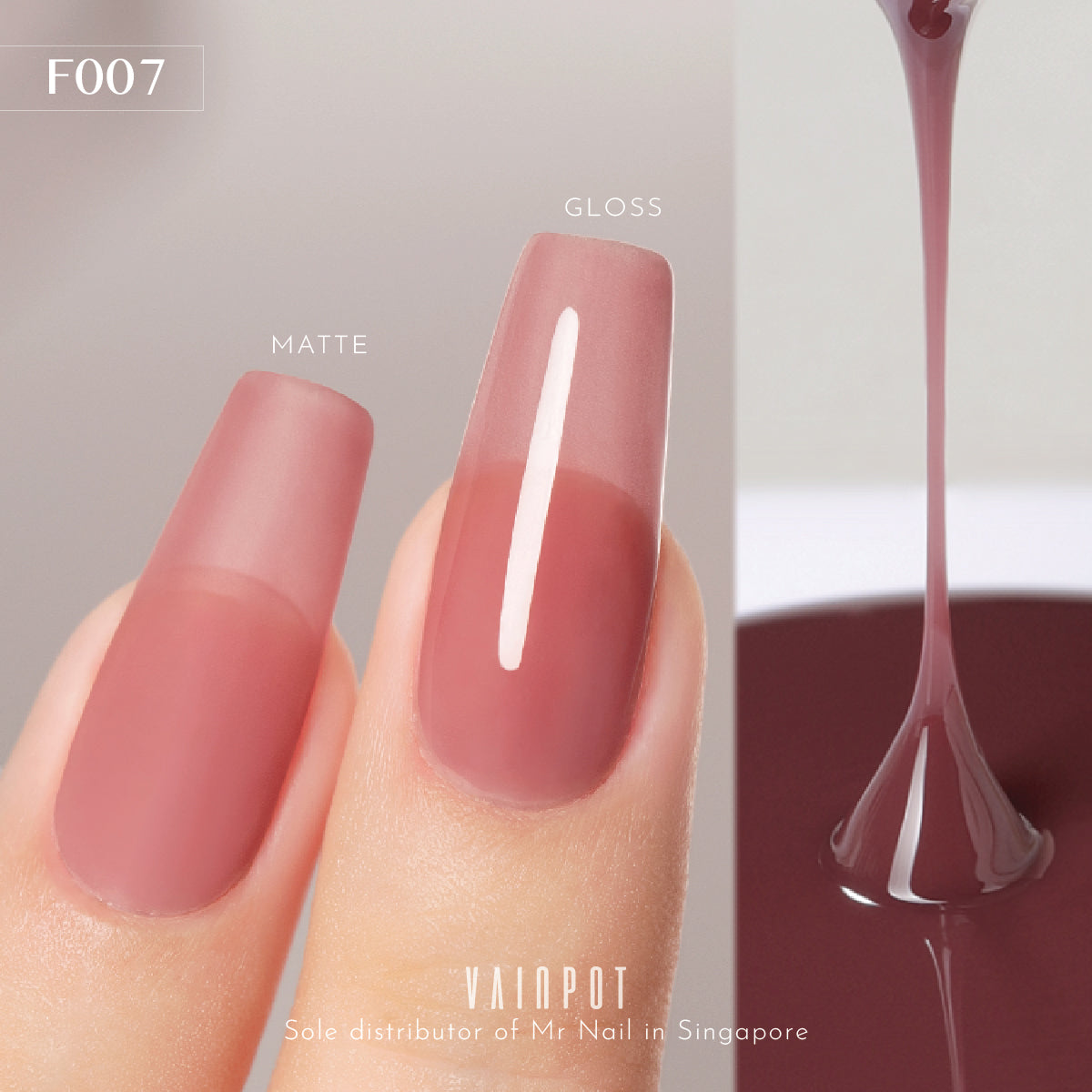 Mr Nail Flower & Dew Collection (Jelly Pink)