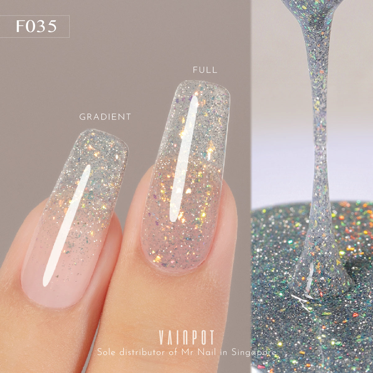 Mr Nail Heart of Diamonds Collection (Reflective Glitter)