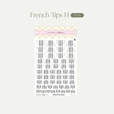 French Nail Tips Stencils Stickers