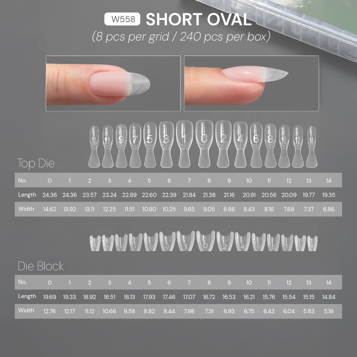 Mr Nail Double-sided Sandwich Nail Forms