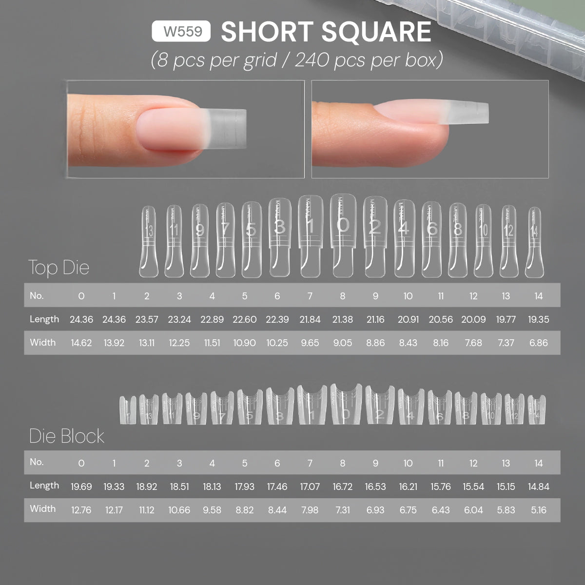 Mr Nail Double-sided Sandwich Nail Forms