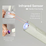 MR NAIL Handheld Lamp with Anti-glare Shade