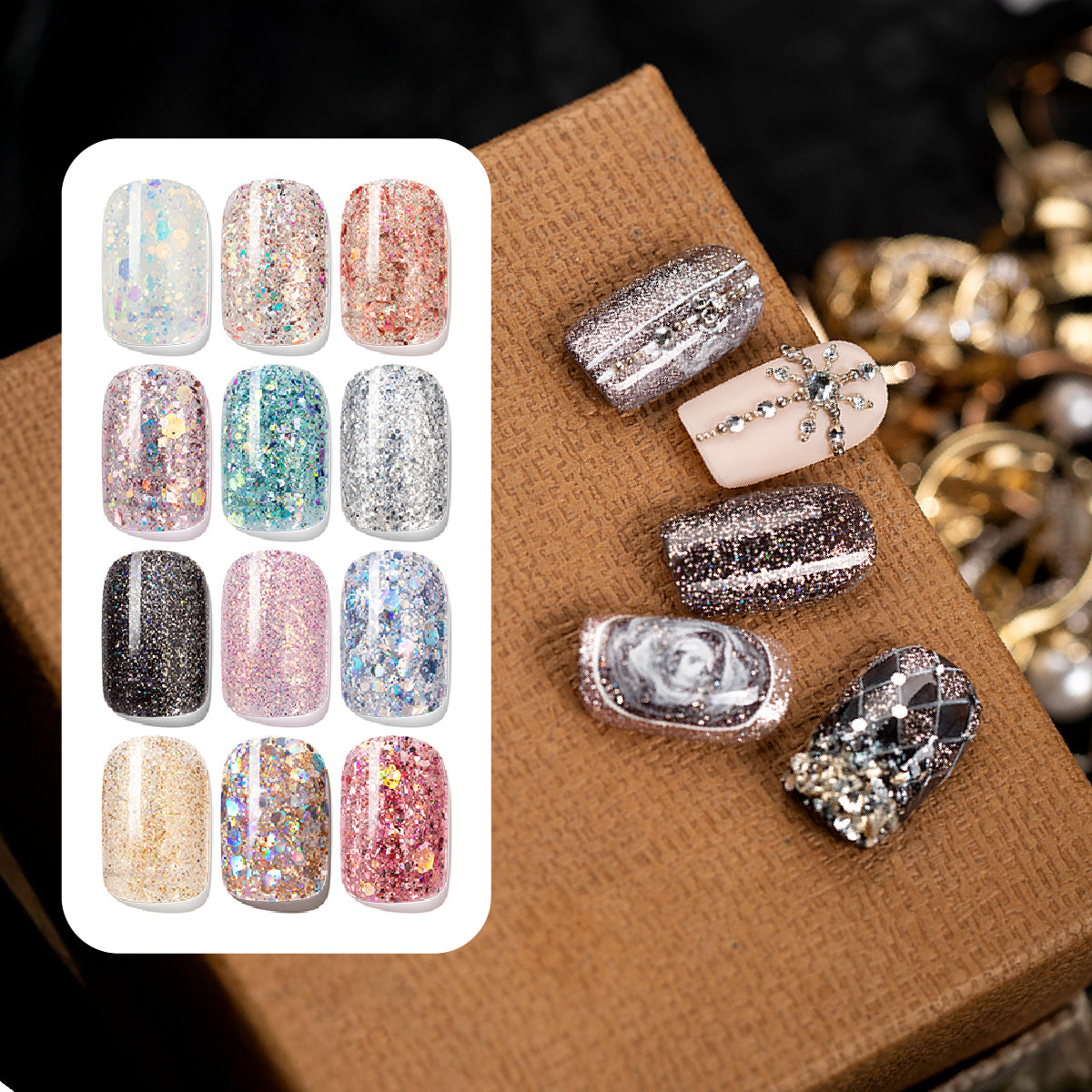 Mr Nail Falling Stars Collection (Glitter Sequins)