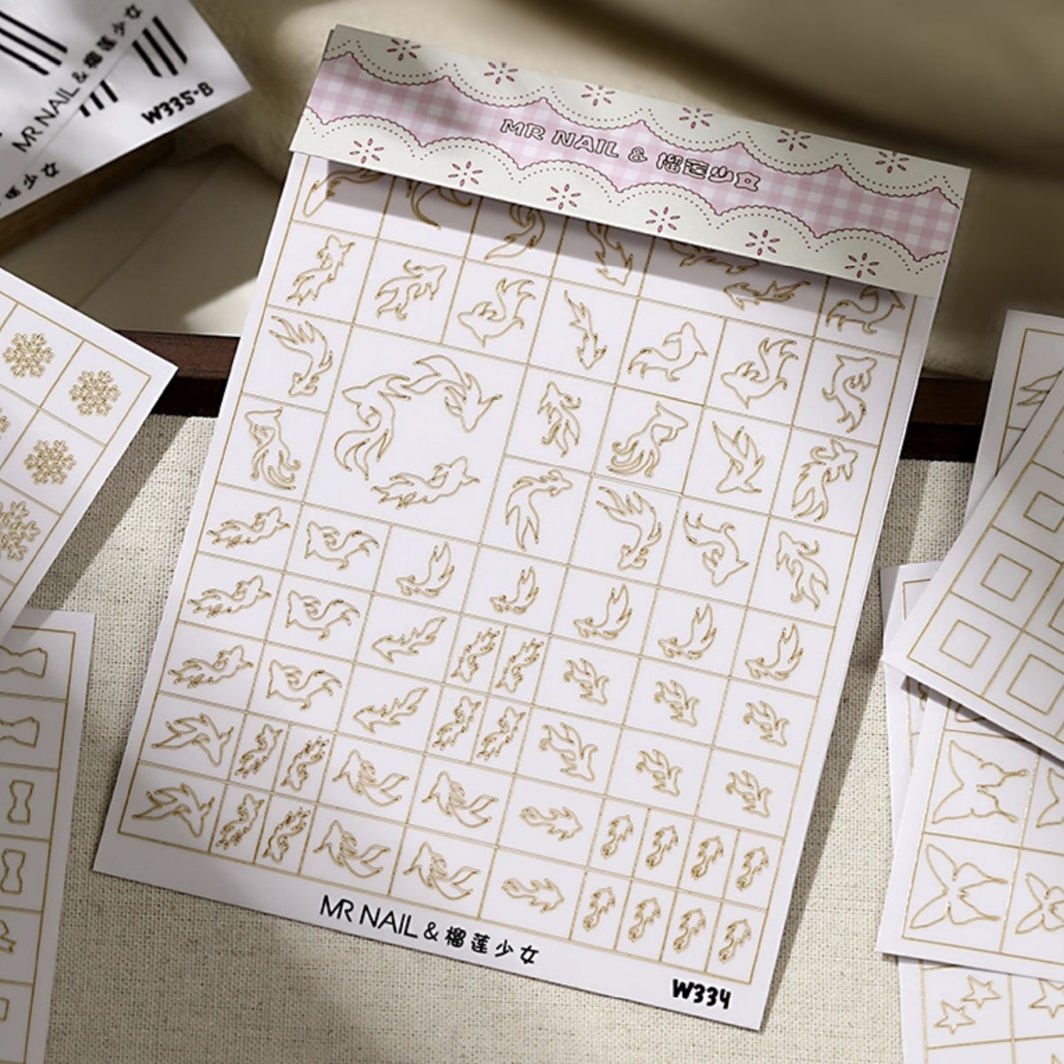 Mr. Nail Nail Art Stencils Stickers